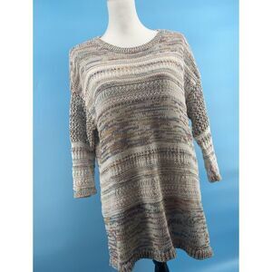 Matilda Jane‎ Sweater Women's Medium Lightweight Pullover Beachy Lagenlook EUC